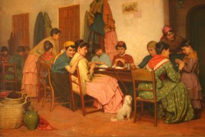 Die Zigarettenmacherinnen 1887 von John Bagnold Burgess