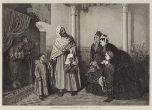 Die Präsentation, englische Damen besuchen das Haus eines Mauren