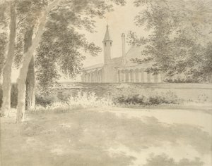 Balliol-Kapelle und Bibliothek vom Hain aus, 2. August 1783