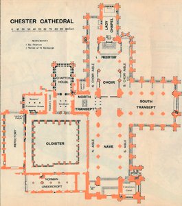 Kathedrale von Chester von John Bartholomew