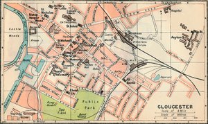 Gloucester, 20. Jahrhundert von John Bartholomew