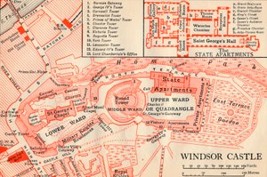 Schloss Windsor, 20. Jahrhundert von John Bartholomew