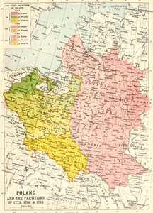 Polen und die Teilungen von 1772, 1793 & 1795, ca. 1920