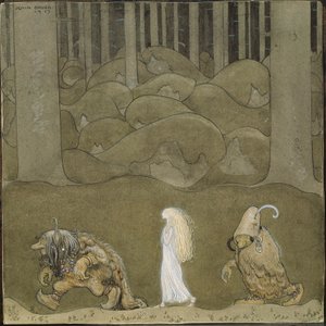 Die Prinzessin und die Trolle von John Bauer