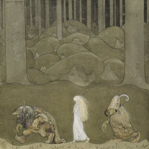 Die Prinzessin und die Trolle von John Bauer