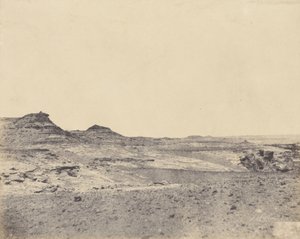 Studie von Gelände in der Nähe von Gebel Abousir, 2. Katarakt von John Beasly Greene