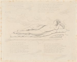 Skizze von einer Statue eines Träumers von John Bell