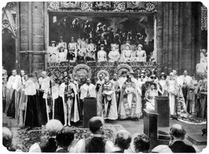 Krönungszeremonie von George V, Westminster Abbey, London, 22. Juni