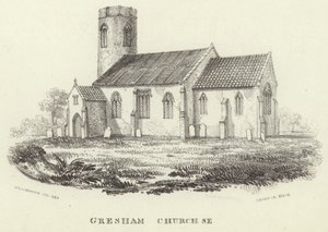 Allerheiligenkirche im Dorf Gresham