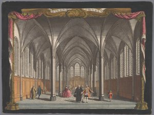 Ansicht des Innenraums der Temple Church in London