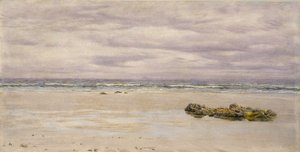 Kennack Sands, Cornwall, bei Ebbe, 1877 von John Brett