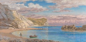 Man of War Rocks, Küste von Dorset von John Brett