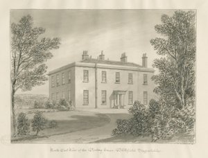Blithfield - Pfarrhaus: Sepiazeichnung, 1824