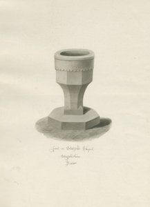 Taufbecken in der Statfold Kapelle von John Buckler