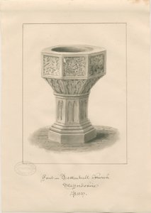 Taufbecken in der Tettenhall Kirche von John Buckler
