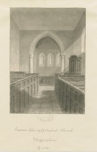 Innenraum der Coppenhall Church von John Buckler