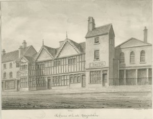 Leek Town - Alte Häuser, 1844