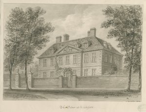 Lichfield - Bischofspalast in The Close von John Buckler
