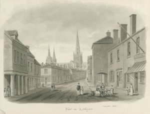 Lichfield - Straßenansicht von John Buckler