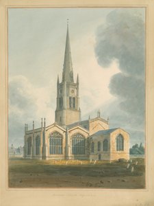 Oxfordshire - Bloxham Kirche von John Buckler