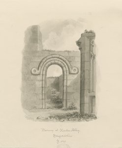 Ranton Abbey [Priory] - Überreste eines Türdurchgangs von John Buckler