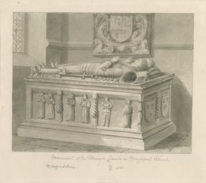 Seighford Kirche - Grab von William und Mercy Bowyer