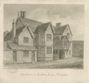 Stafford - Alte Häuser in der Crabbery Lane von John Buckler