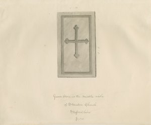 Standon Kirche - Grabstein von John Buckler