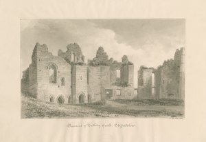 Tutbury Castle - Überreste vom Inneren Hof