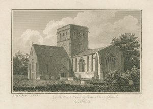 Wiltshire - Amesbury Kirche: Gravur, 1806