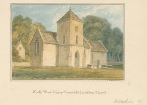 Berwick Saint Leonard Kirche, 1817 von John Buckler