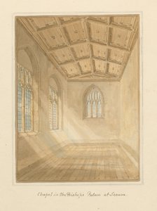 Wiltshire - Sarum - Innenraum der Kapelle im Bischofspalast, 1800 von John Buckler