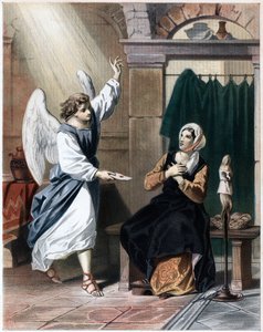 Engel bringt einen Brief von Gott an Christiana, ca. 1850