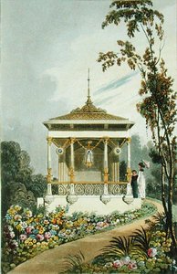 Ländliche Residenzen: Eine Nische, aus Ackermanns Repository of Arts von John Buonarotti Papworth