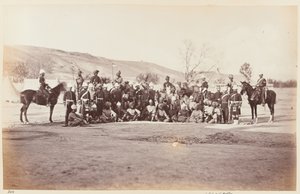 Assistent Adjutant General mit Provost-Marshal und Stab, ca. 1879