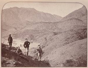 General Appleyard und Stab, Ali Musjid in der Ferne