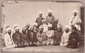 Sirdar Habeeboolah [sic] Gilzai und andere Khans, 1879 von John Burke