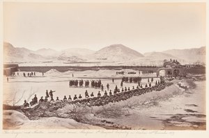 Der Laager und Abattis, Sherpur Cantonment, Dezember 1879 von John Burke