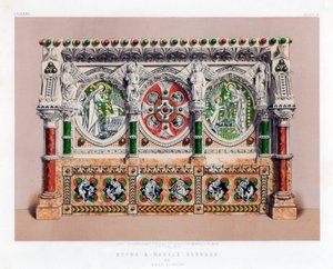 Stein- und Marmorreredos, 19. Jahrhundert