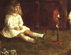 Kind mit einem mechanischen Spielzeug von John Byam Liston Shaw