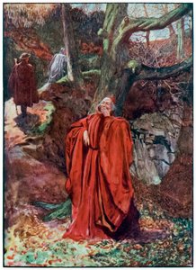 "Christian und Hopeful verlassen Atheist lachend" aus "Die Pilgerreise von dieser Welt zu der zukünftigen Welt" von John Bunyan