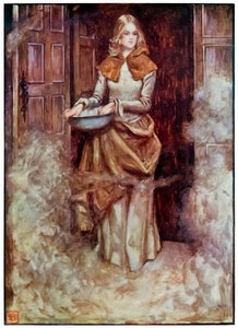 „Der Evangeliumssprenger“ aus „Die Pilgerreise von dieser Welt zu der, die kommen wird“ von John Bunyan von John Byam Liston Shaw