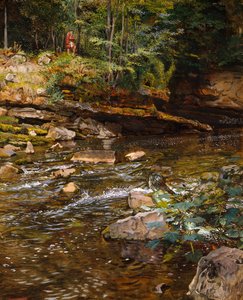 Der Kelpie und der Highlander von John Byam Liston Shaw
