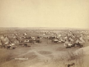 Feindliches Indianerlager, 1891 von John C. H. Grabill