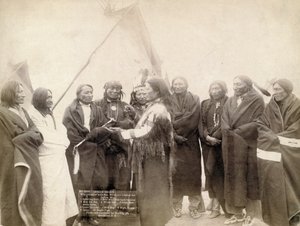 Indianerhäuptlinge in Deadwood, South Dakota, 1891