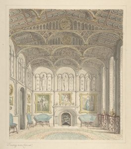 Salon von Lea Castle, Blick nach Westen, ca. 1816