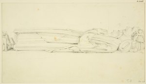 Effigie von William Canynges in der St. Mary Redcliffe (und die andere Effigie auf der Rückseite) von John Carter