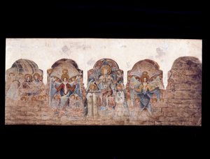 Studie der Wandmalereien im Kapitelsaal von John Carter