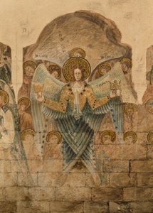 Studie der Wandmalereien im Kapitelhaus