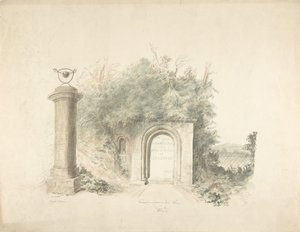 Titelseite zu einer Gruppe von Plänen, Erhebungen und szenischen Innenräumen von Lea Castle, Worcestershire..., 18